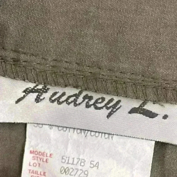 AUDREY L vintage ladies pencil skirt SIZE 14 tan‎ - Picture 5 of 6